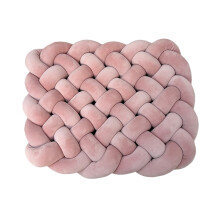 Woven Seat Cushions - Decorative Throw Pillows for Sofa and Bed - Comfortable and Stylish Home Decor ( Pink )