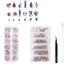 Criostail Ingne Rhinestones Gloine Ar Ais Cothrom