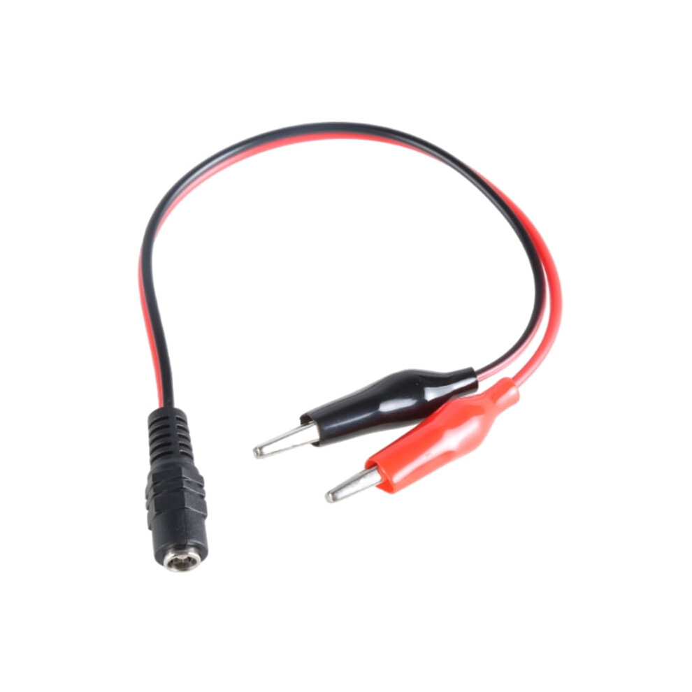 Dc 5.5X2.1mm Connector To 2 Alligator Clips Power Cable For Led Router Fan Speaker 26Cm Supports 1V 36V 2A 9402001225894