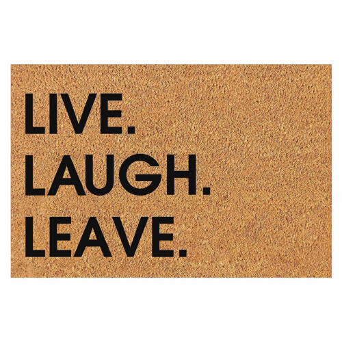 Αστείο πατάκι πόρτας Live Laugh Leave Αντιολισθητικά πατάκια πόρτας από καουτσούκ για