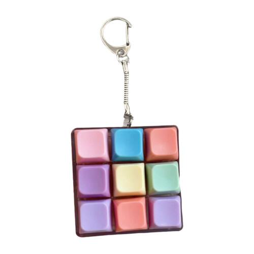Πληκτρολόγιο Fidget Keychain 9Key Φορητό Αισθητηριακό Παιχνίδι PVC για Εφήβους Ενήλικες