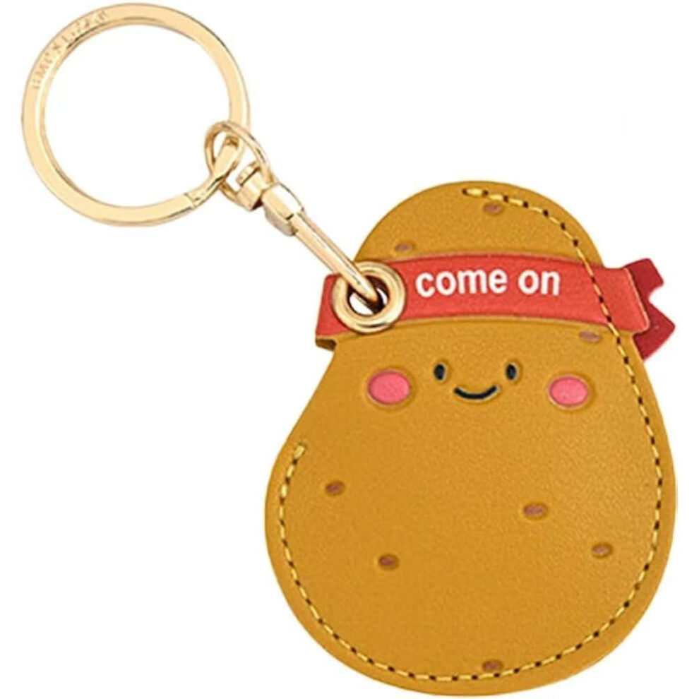 Leather Anti-Lost Keychain Casfor Airtags Tracker Holder, Anti-Drop Scratch Cute Keychain Airtag Holder For Men Women 9402001226389