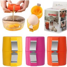 Egg Shell Opener with Yolk Separator 3-Pack Stainless Steel