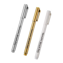 3Pcs Metallic Paint Pen Water Resistant Highlighter Pen Permanent Paint Marker For Scrapbooking Handwriting Project