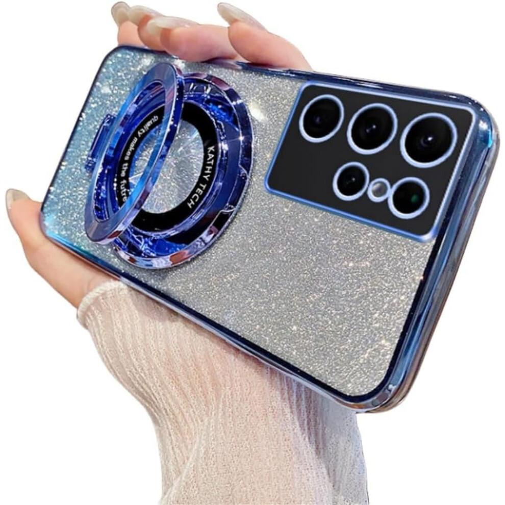 Glitter Phone Case With Hidden Ring Holder For Samsung 913466096565