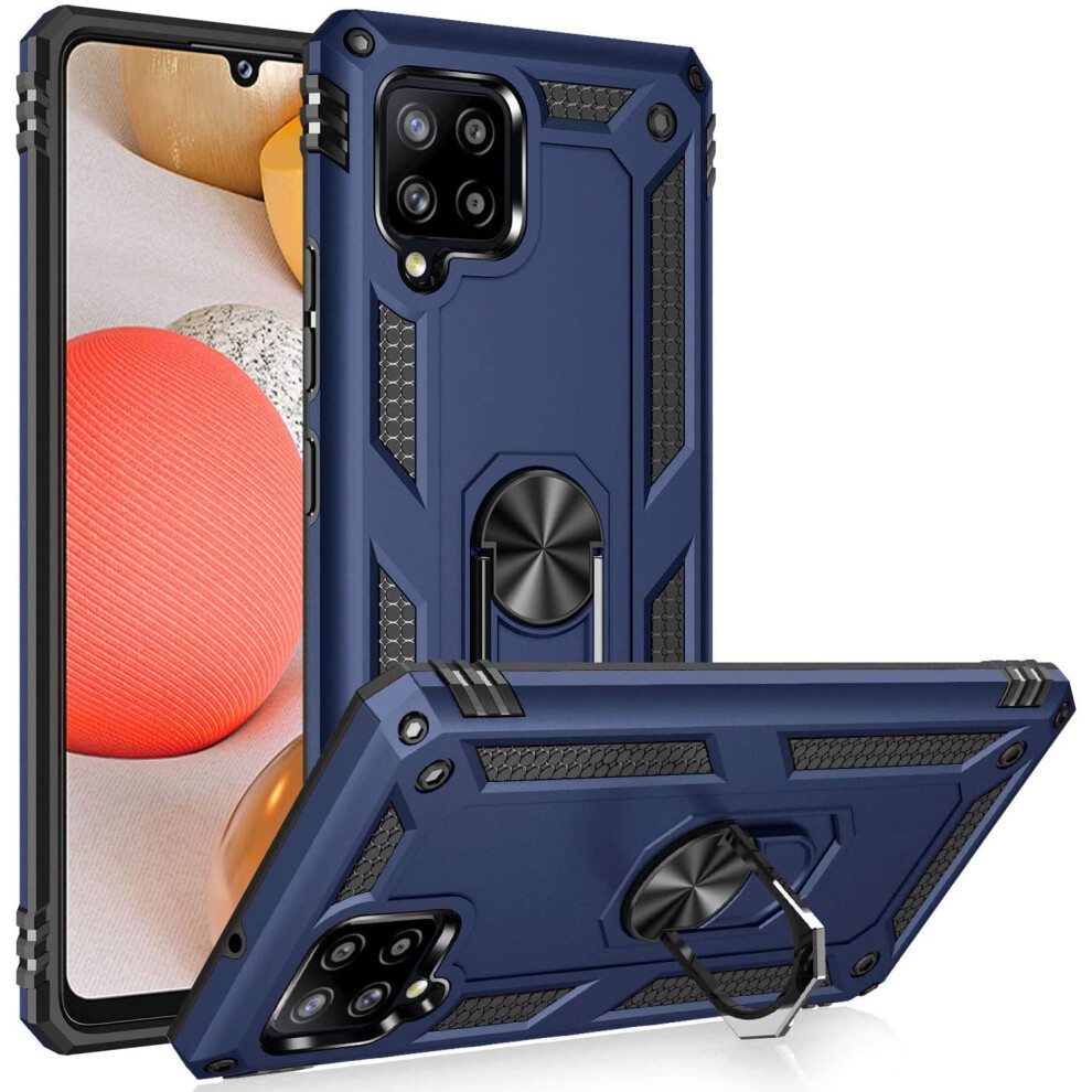 A42 5G Case, Compatible With Samsung Galaxy A42 5G Â Military Grade, 15Ft Drop Tested, Magnetic Car Mount Ring Holder, Blue 9377112535449
