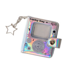 Retro Double-Sided Keychain Photo Album for Family