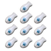 Ceramic Fish Beads Handpainted Vibrant 10 pcs