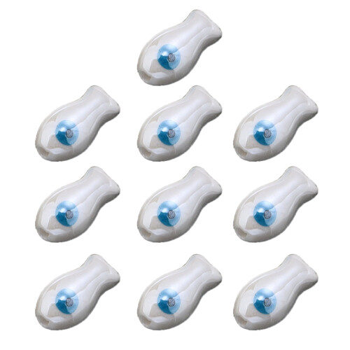 Ceramic Fish Beads Handpainted Vibrant 10 pcs