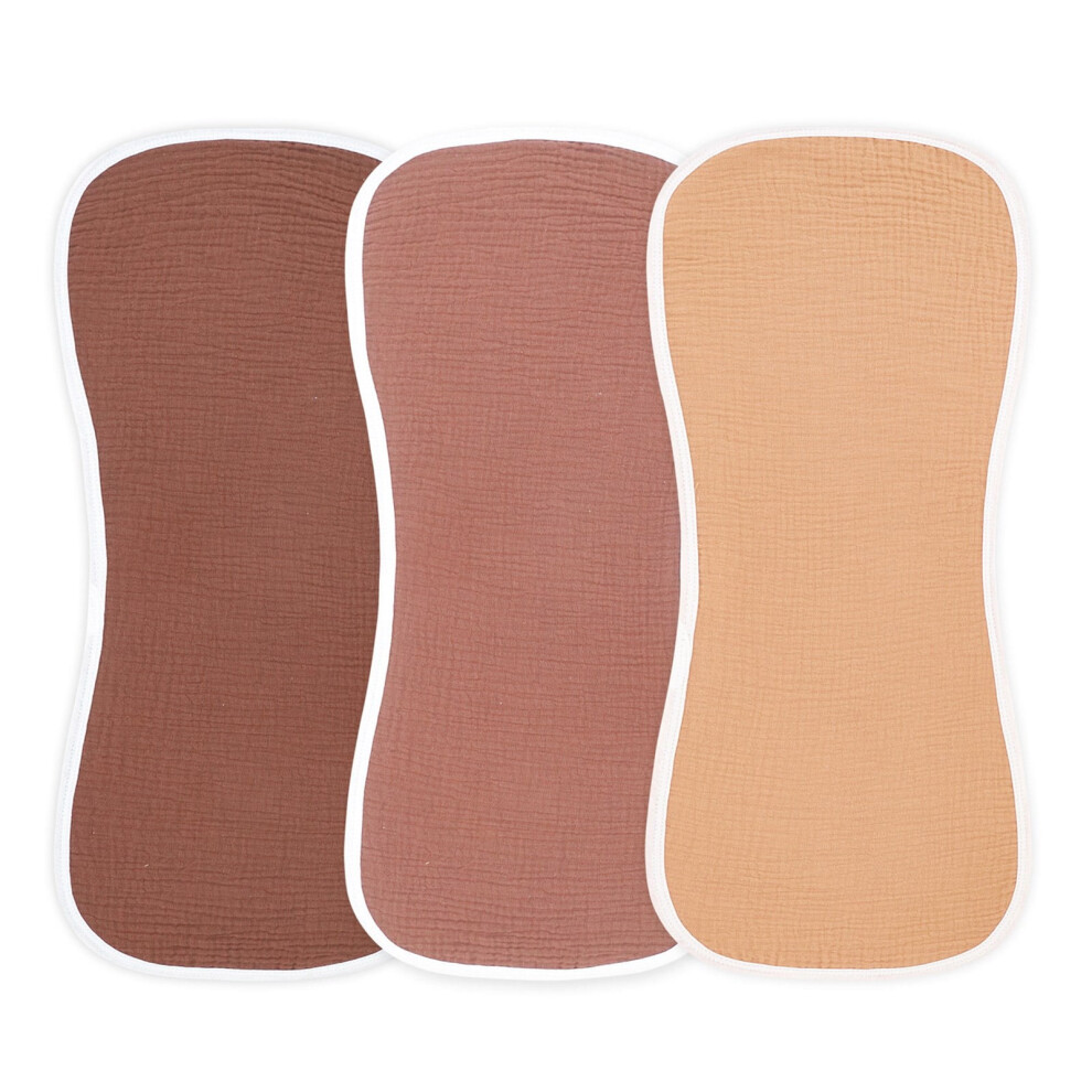 3pcs Baby Burp Cloth Soft Cotton Absorbent Nursing Towel Breathable Drooling Pad for Newborns Infant Care