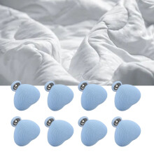 16 Pack Blue Heart-Shaped Bedding Clips Removable Quilt Fasteners for Home