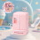 Mini Refrigerator Toy for Dollhouse Kitchen 4.7in Pink 1