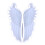 Mirror Angel Wing Ornament Mold Silicone 1pc 1