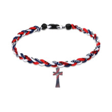 Rope Crosses Pendant Necklace With Baseball Theme Ideal For Sensitive Skin And Long Time Comfort Everyday Use