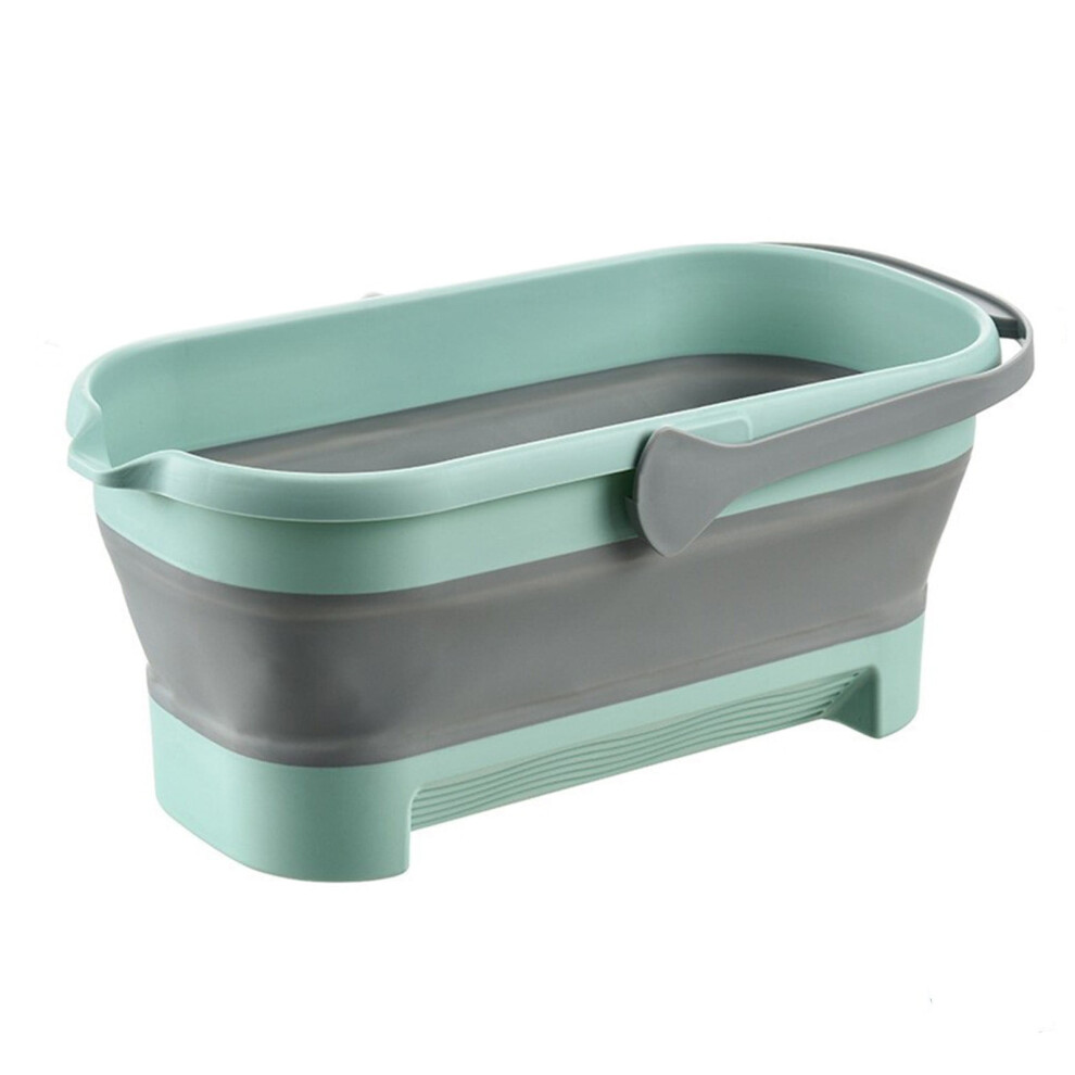 Foldable Mop Bucket 4.2 Gallon Collapsible Water Pail - Space Saving Cleaning Bucket With Handle For Camping, Outdoors, Home (Green) 9377112537665