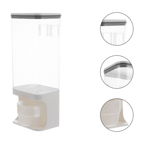 Dog Food Bin with Plastic Construction for Pet Feeding Needs 1Pcs
