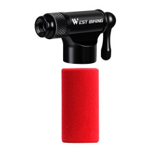 WEST BIKING Floor Pump with Gauge, Compatible with Presta & Schrader Valves, High-Pressure for Road/Mountain Bikes & Sports Balls