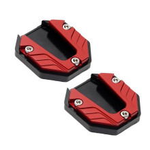 General Enlarged Motorcycle Side Stand Foot Pad Motorcycle Kickstand Support Base 2pcs for Secure Parking Stability