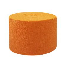 G Orange Crepe Paper Roll 1.77 Inches For Diy Party And Craft Projects