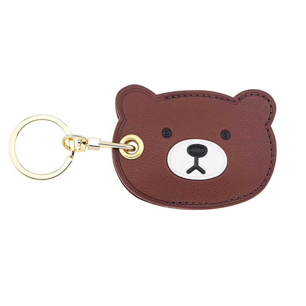 Leather Keychain Case Holder For Compatible With Apple Airtag,Protective Air Tag Cover With Keychain Ring,Anti-Scratch Airtags Case For Keys 9027700538542