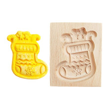 Wooden Christmas Tree Cookie Molds, Non-Stick, Funny Festive Cutter for Shortbread, Cake & Desserts – Compatible with Home/Kitchen/Restaurant