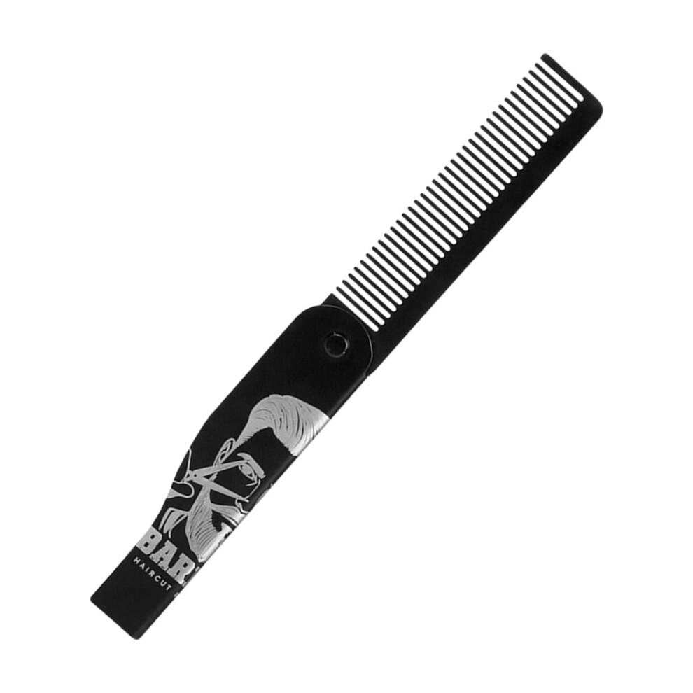 Stainless Steel Pocket Sized Folding Comb For Beard Hair Styling And Portability