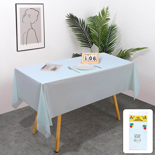 Plastic Table Cover Waterproof Rectangle 150x250cm