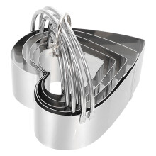 1Set Durable Stainless Steel DIY Cookie Cutters for Baking Use