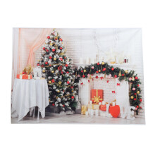 2Pcs Multi Use Christmas Tapestry Wall Hanging Lovely Photo Booth Prop