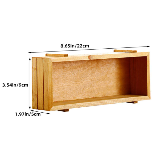 Portable Rustic Wooden Box Assorted Bottle Storage Case 2