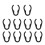 10 Stuks Microfoonkabelhouders Duurzaam Flexibel Kabelclips 3