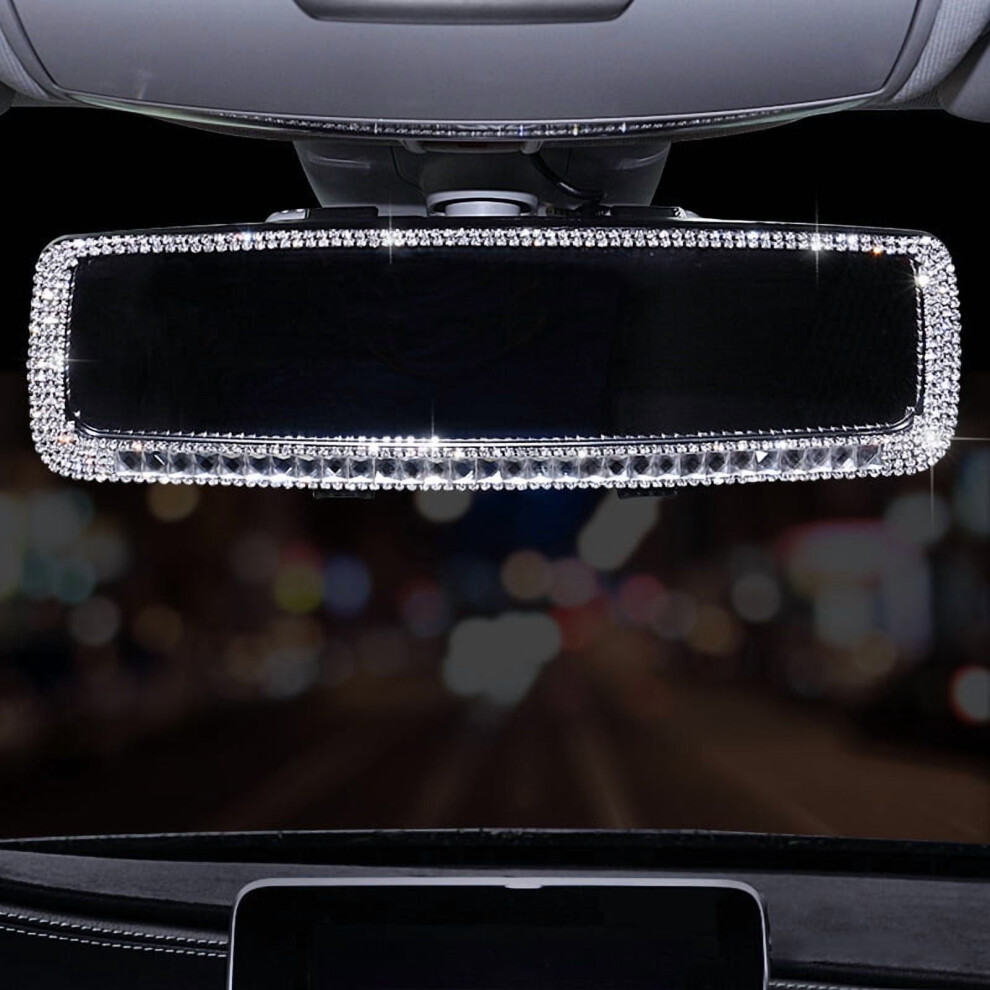Rhinestone Rearview Mirror Decoration For Cars 974856938940