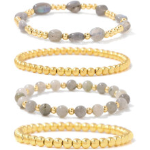 Gold Beaded Bracelets for Women Gold Bracelet Stack Natural Stone Bracelet Healing Bracelet