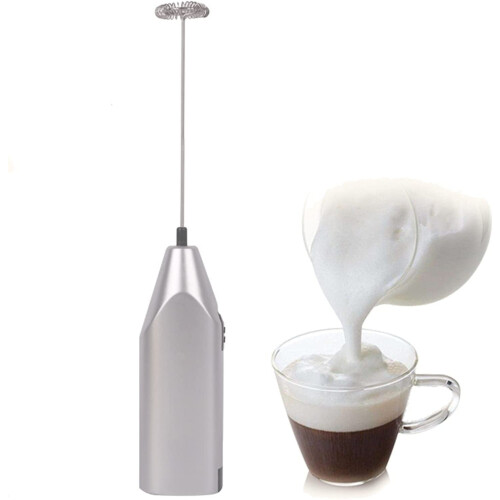 Frusta per latte, mini frusta elettrica manuale, accessorio da cucina per caffè e matcha, mini frusta