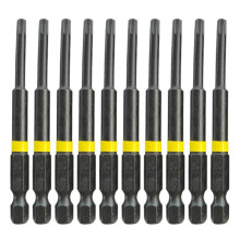 Ensemble de 10 embouts de tournevis, tête de perçage magnétique en étoile à couple élevé avec poignée antidérapante pour mécaniciens et