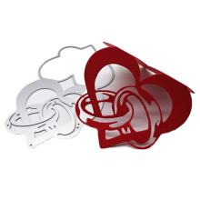 Ring-Herz-Stanzformen, Liebes-Metall-Stanzformen, Valentinstag-Stanzformen, Schablonen für Scrapbooking, Kartenherstellung, Fotoalben,