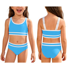 Mädchen-Badeanzüge, zweiteilige Bikini-Sets, schnelltrocknende Bademode, Sommer-Tankini für Mädchen, 11-12 Jahre