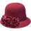 Chapéu Fedora elegante, ajustável e decorado com flores, estilo coco. Design simples e versátil, ideal para bailes e festas. 1