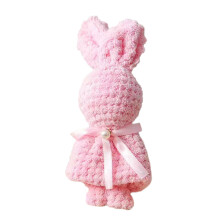 Badhanddoeken met paashaasmotief, zachtroze katoenen washandjes, gemakkelijk mee te nemen, wasbaar, 3,9 x 7,4 inch, absorberende geschenkhanddoeken,