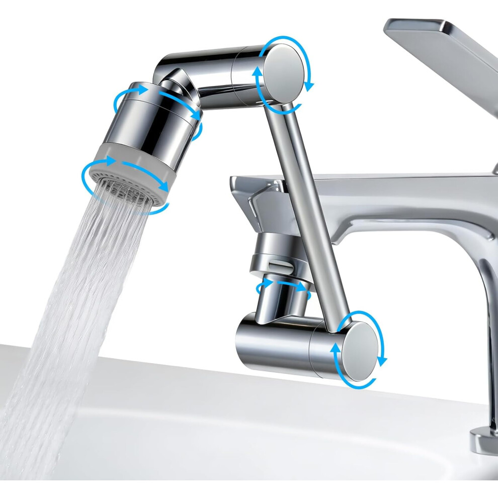 1080 Rotating Faucet Extender With Swivel Aerator, 2-Mode Flow & Built-In Filter Â Compatible With Universal Kitchen & Bathroom Sinks 9551475118949