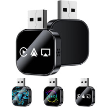 Adaptador inalámbrico Kivont 3 en 1 para CarPlay (modelo 2026), Plug & Play, conexión estable sin retardo, compatible con todos los sistemas.