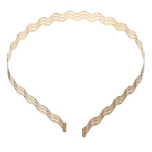 Gouden metalen hoofdband voor dames, 3 stuks