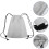 Grey drawstring sports backpack for gym and travel 1