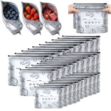 Sacs de conservation en aluminium pour congélateur, étanches et adaptés à la congélation (30 unités)