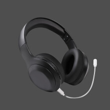 Hörlurar med uppslukande ljudfunktion, justerbar och vikbar design, inbyggd mikrofon och USB-C-laddning – kompatibla med spel, musik och filmer