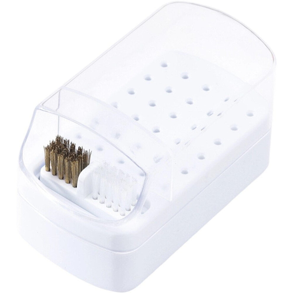 Nail Drill Bits Holder Organizer Case 30 Holes With Cleaning Brush Salon Grinding Head Holder Display Manicure Organizer Stand