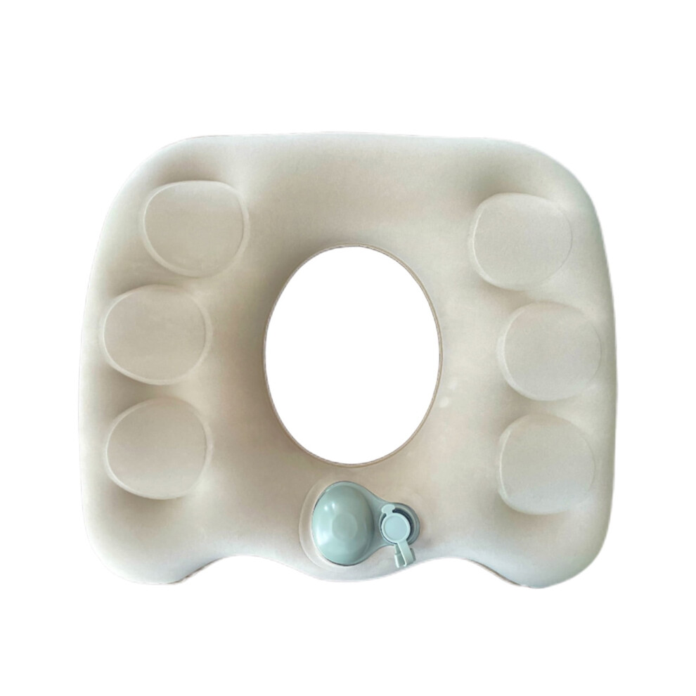 Inflatable Donut Pillow for Tailbone Pain, Hemorrhoids & Bed Sores â Portable Wheelchair Cushion for Pregnancy, Office, Travel, Car & Home â