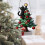 Black Cat Christmas Ornament Acrylic 1 Piece 1
