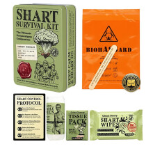 Kit di sopravvivenza scherzoso con scatoline, set di giocattoli di emergenza militari (verde militare)