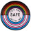 Broche de esmalte arcoíris "Estás a salvo conmigo" 1